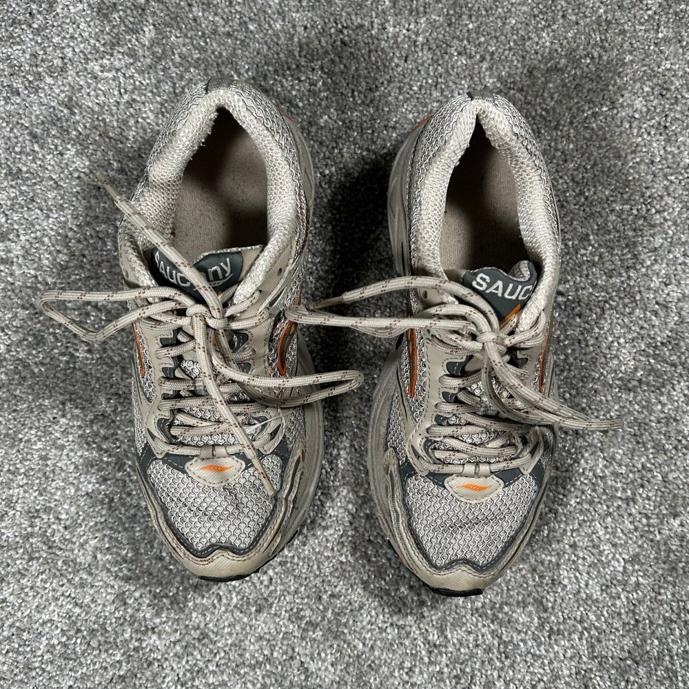 Saucony Grid TR2 Trail Running Shoes Tan Grey Orange 1927-3 Womens 6 - Picture 6 of 8